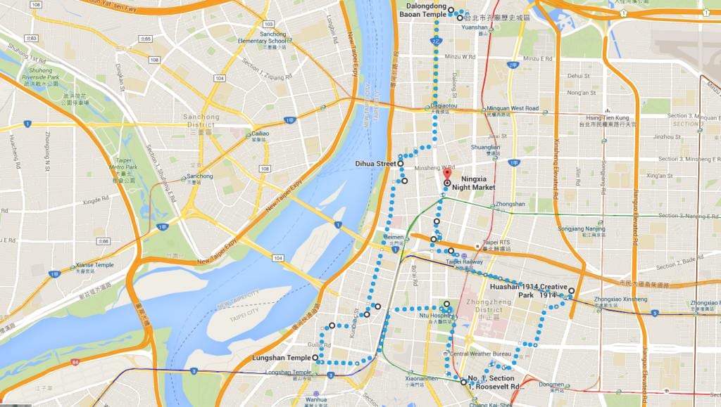 Ubike Тайпей карте