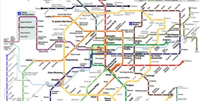 Метро Тайбэя карте