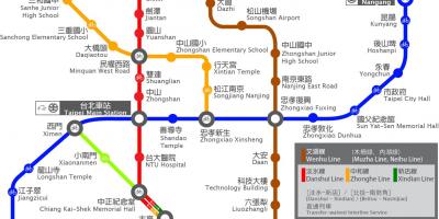 Станция скоростной железной дороги Тайбэй карте