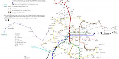 Карта станции скоростной железной дороги Тайбэй 