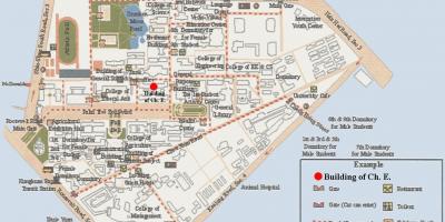 Тайваньский карту кампуса университета 
